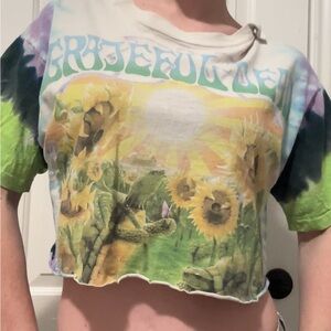Vintage 1995 Grateful Dead Cropped Graphic Tee
